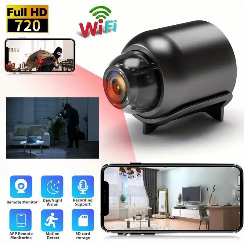 X5 Wireless Indoor Security Camera: Anti-theft Video Recording, 720P, Memory Card Support, IP Camera, USB & Voice (APP Compatible)