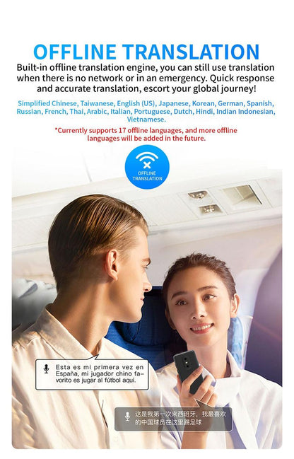 AI Language Translator Device T21 |   138 Languages, Real-Time Voice & Photo Translation |   Offline Mode & Touchscreen |   Perfect for Travel & Business & Work Translation Traductor
