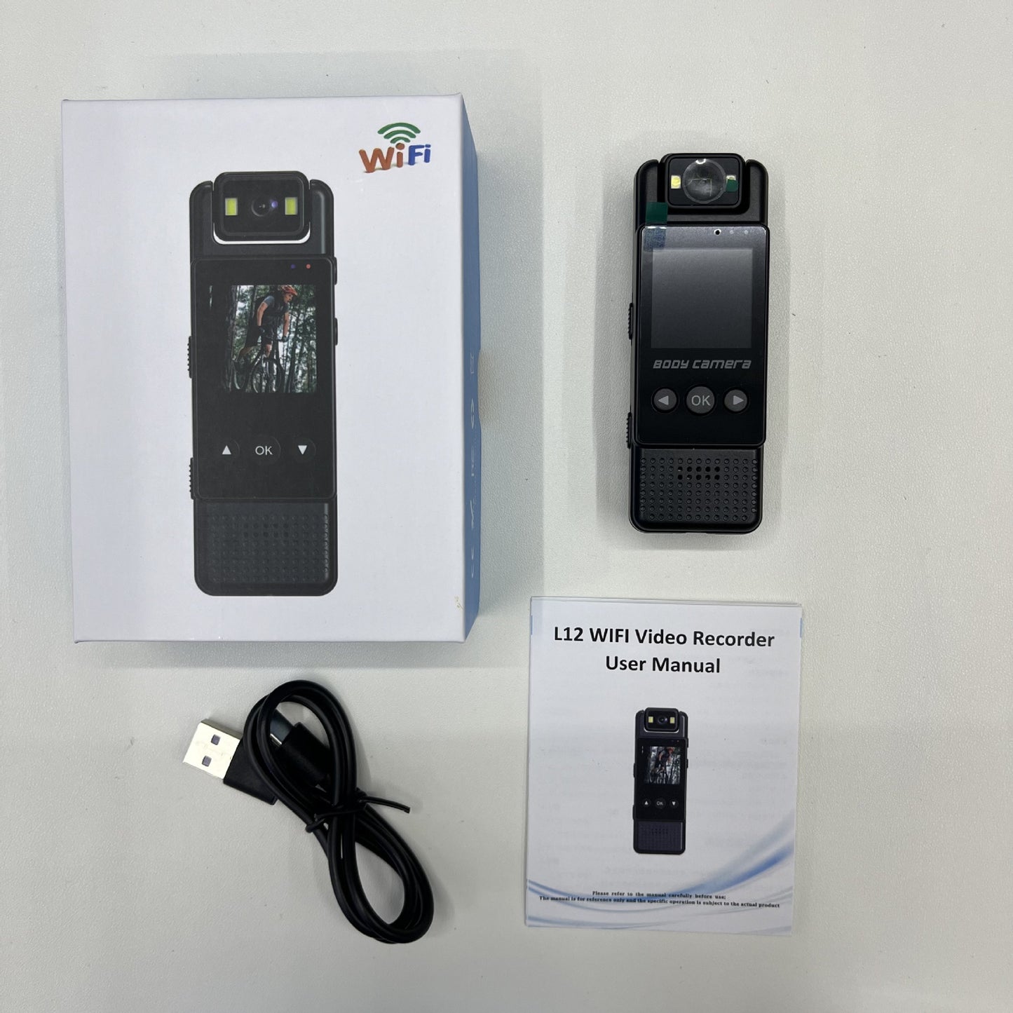 L12 Direct-to-HD Camera DV Video Recording & Audio Capture Conference & Sports Event Recording On-Duty Body Camera Night Vision Back Clip & Handheld