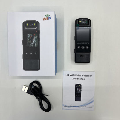 L12 Direct-to-HD Camera DV Video Recording & Audio Capture Conference & Sports Event Recording On-Duty Body Camera Night Vision Back Clip & Handheld