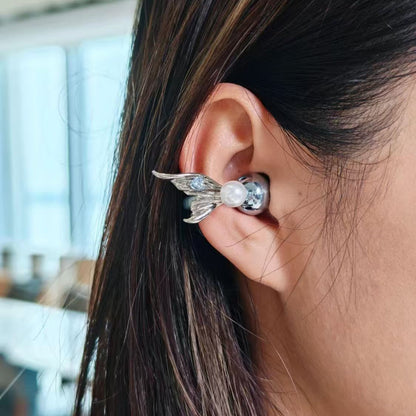 Suitable for Freeclip Earphone Diamond Buckle Full Diamond Snowflake Star Bowknot Ear Clip Buckle Niche High-end Accessories