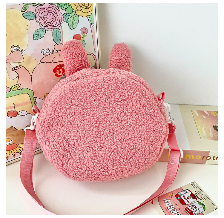 New Cartoon Crossbody Double Backpack Plush Bag City Park L Labubu Bag Crossbody Bag Children's Bag