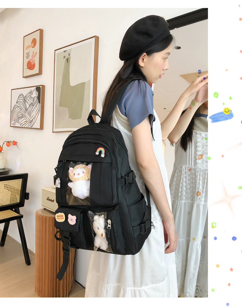 Hot Selling Backpack for Girls Korean Style Cute Japanese Style Campus Student School Bag Casual Large Capacity Laptop Backpack