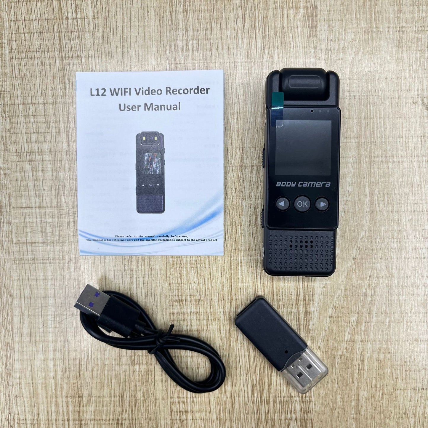 L12 Direct-to-HD Camera DV Video Recording & Audio Capture Conference & Sports Event Recording On-Duty Body Camera Night Vision Back Clip & Handheld