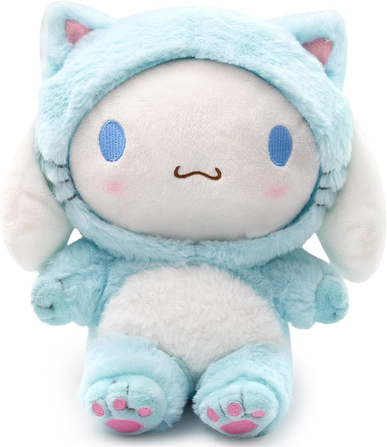 Cinnamoroll Plush Doll 8", Super Lovely Kitty My Melo Anime Plush Figure Toy, Perfect Cartoon Theme Party Favor for Girls Boys Children Fans Birthday Easter Gift, Blue