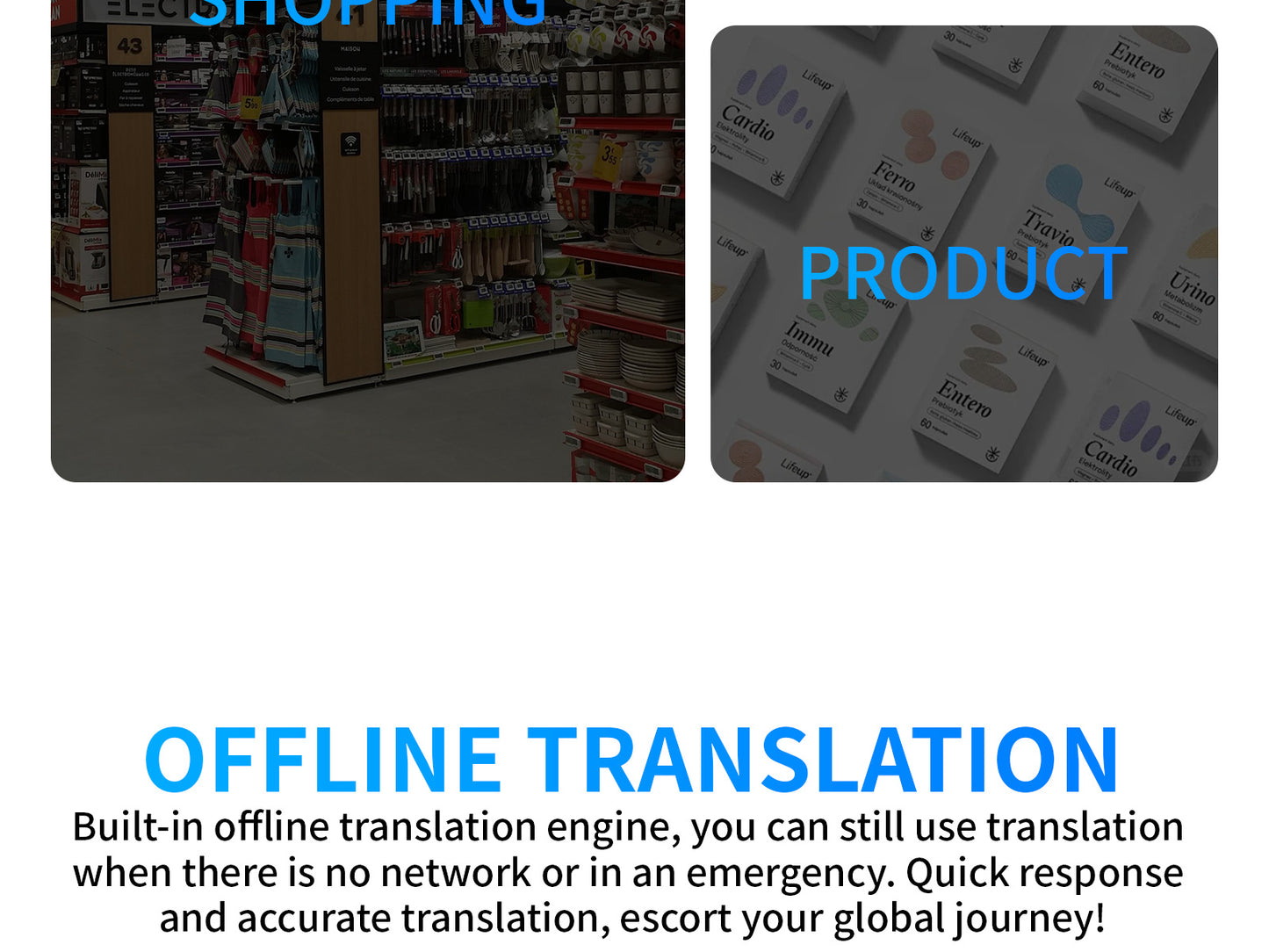 Smart AI Translator: Offline Photo Translator for Travel Abroad, Simultaneous Interpretation, Cross-Border Trade Edition, Multi-Language Support