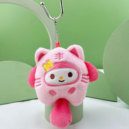 💕New Sanrio plush doll toy keychain pendant gift for girls