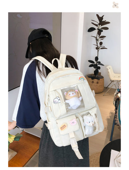 Hot Selling Backpack for Girls Korean Style Cute Japanese Style Campus Student School Bag Casual Large Capacity Laptop Backpack