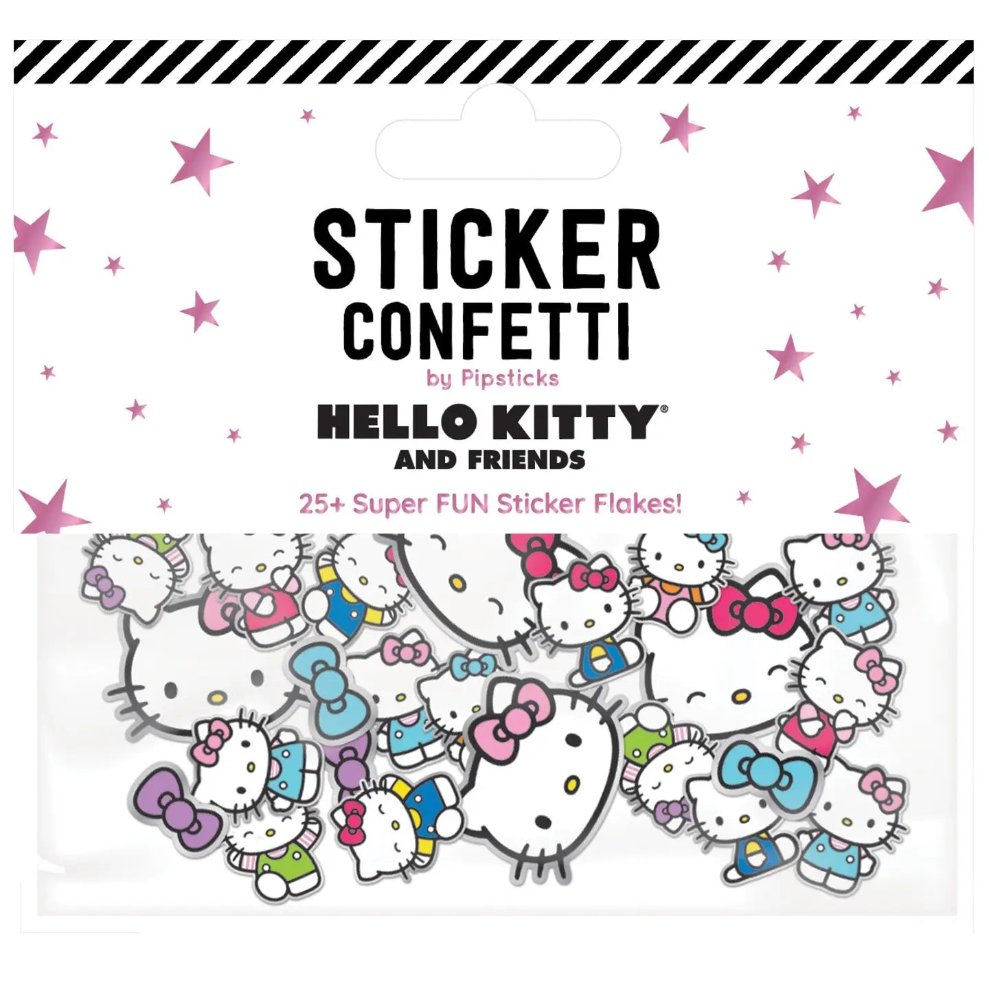 Hello Kitty x Pipsticks Color Me Happy Sticker Confetti