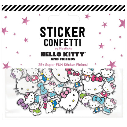 Hello Kitty x Pipsticks Color Me Happy Sticker Confetti