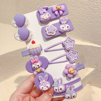 🎉Sanrio children's hair clips little girls cute baby hair accessories set