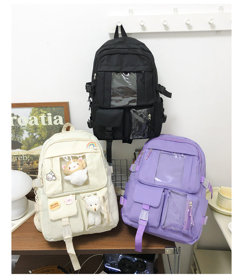 Hot Selling Backpack for Girls Korean Style Cute Japanese Style Campus Student School Bag Casual Large Capacity Laptop Backpack