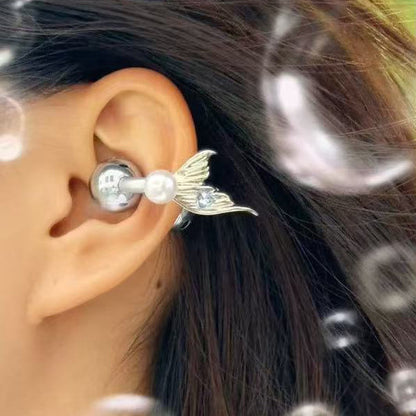 Suitable for Freeclip Earphone Diamond Buckle Full Diamond Snowflake Star Bowknot Ear Clip Buckle Niche High-end Accessories