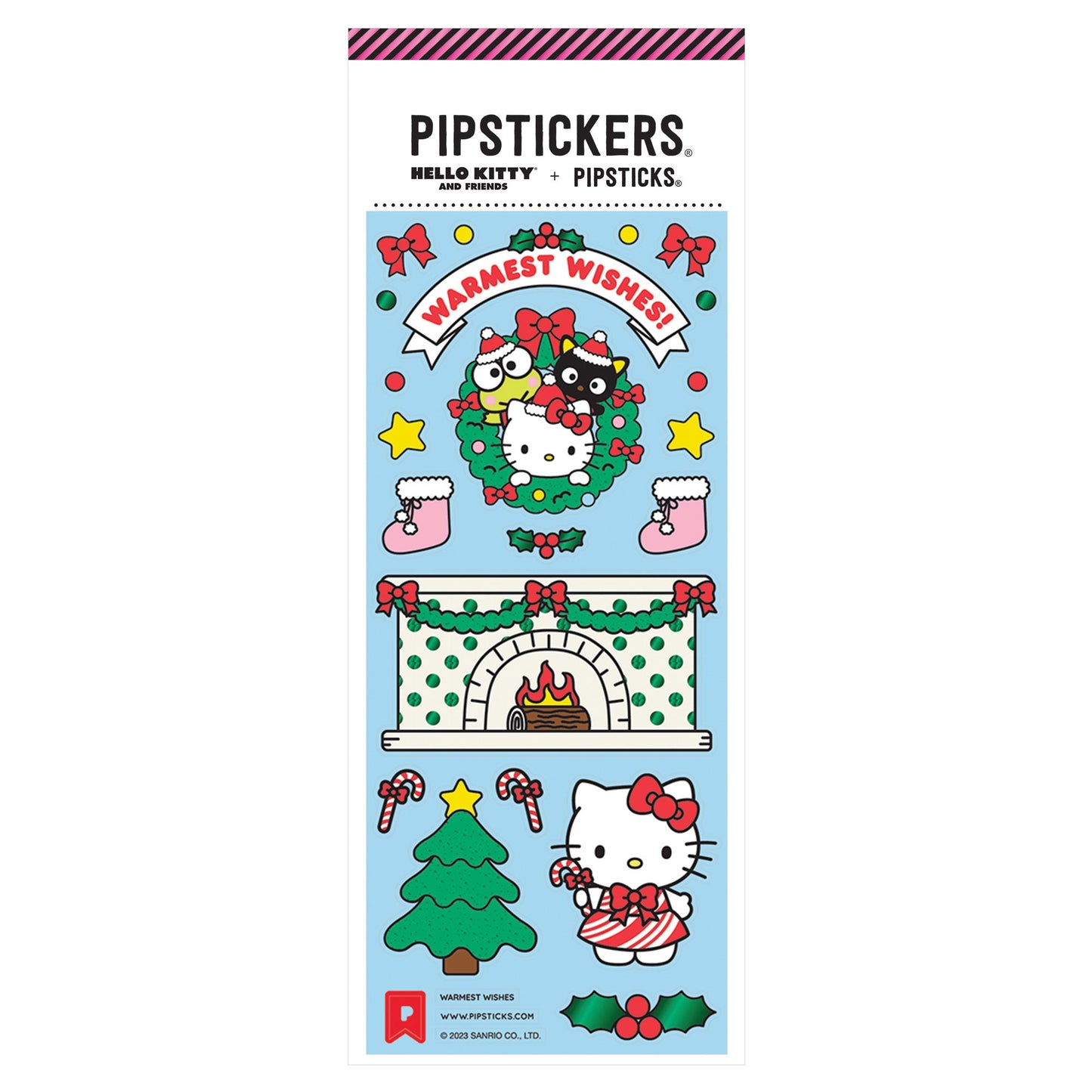 Hello Kitty And Friends x Pipsticks Warmest Wishes Sticker Sheet