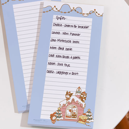 Hello Kitty and Friends x Erin Condren Holiday List Notepad 2-Piece Set