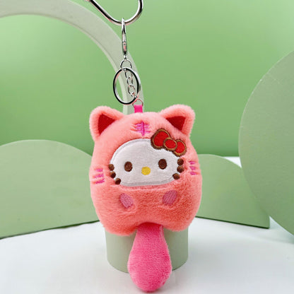 💕New Sanrio plush doll toy keychain pendant gift for girls