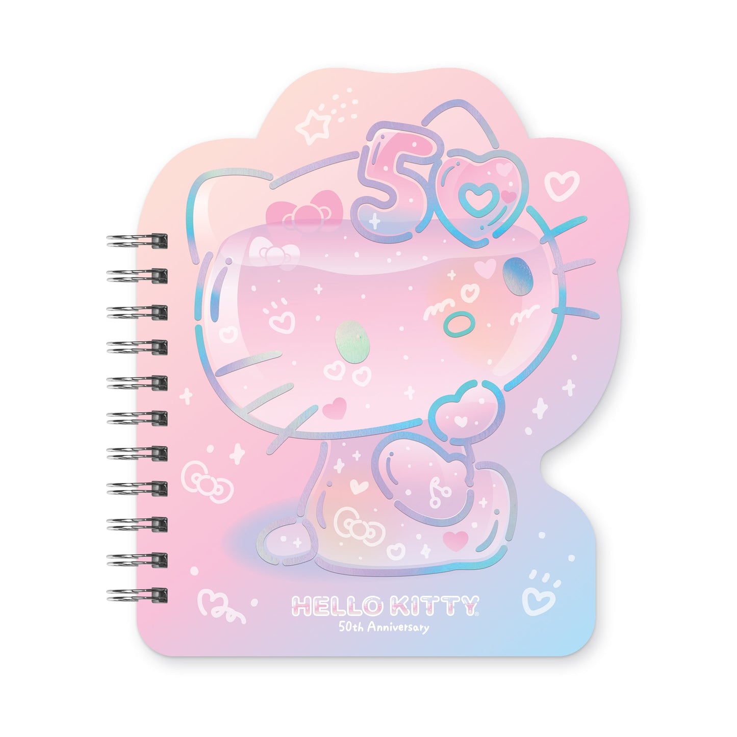 Hello Kitty x Studio Oh! 50th Anniversary Die-Cut Spiral Notebook