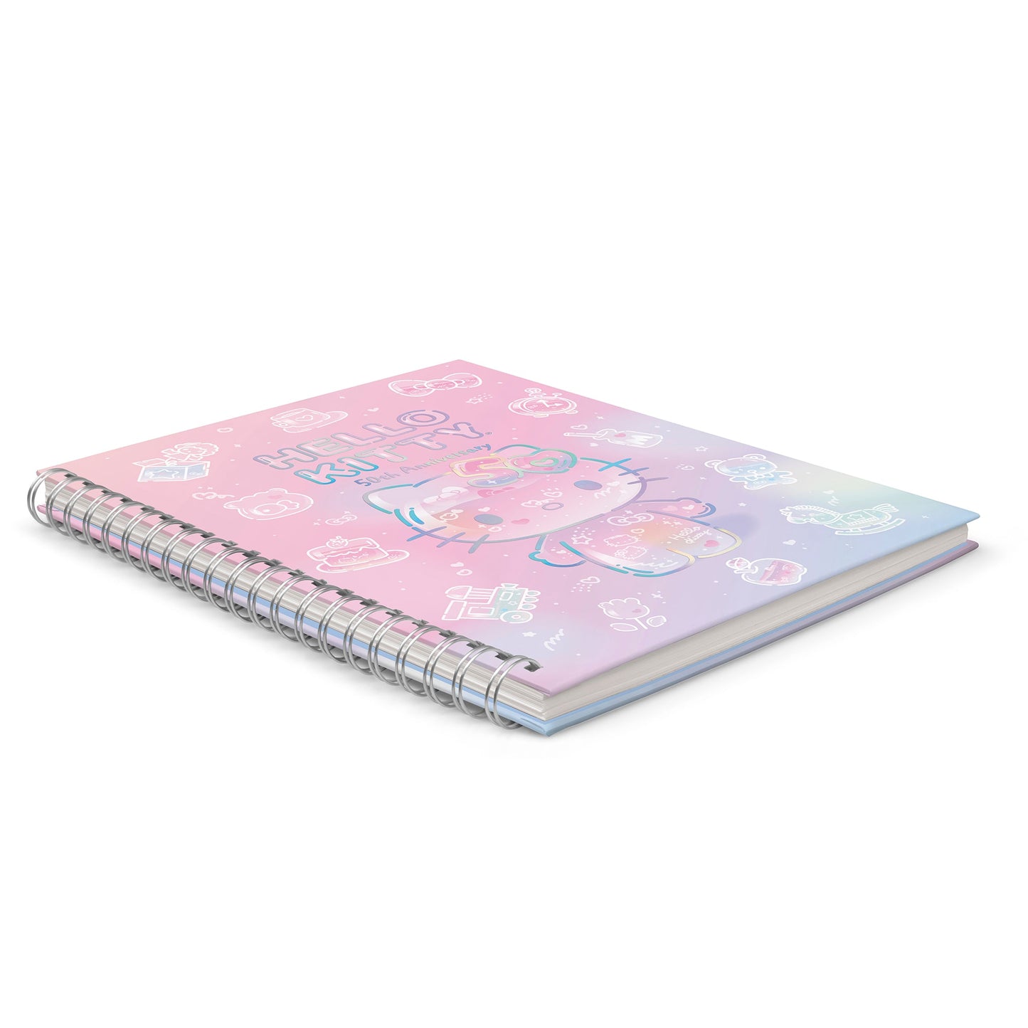 Hello Kitty x Studio Oh! 50th Anniversary Extra-Large Spiral Notebook & Sticker Sheet