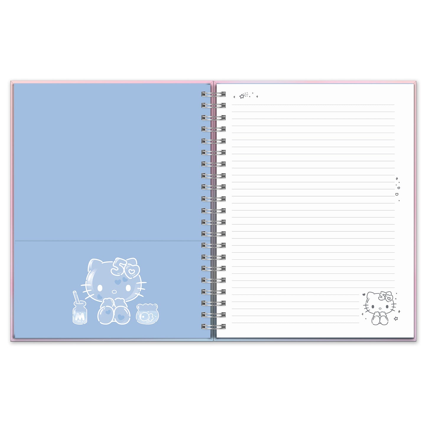 Hello Kitty x Studio Oh! 50th Anniversary Extra-Large Spiral Notebook & Sticker Sheet