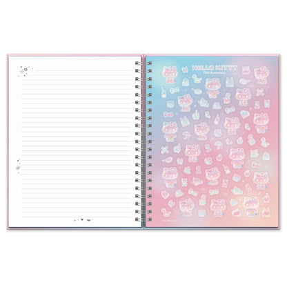 Hello Kitty x Studio Oh! 50th Anniversary Extra-Large Spiral Notebook & Sticker Sheet