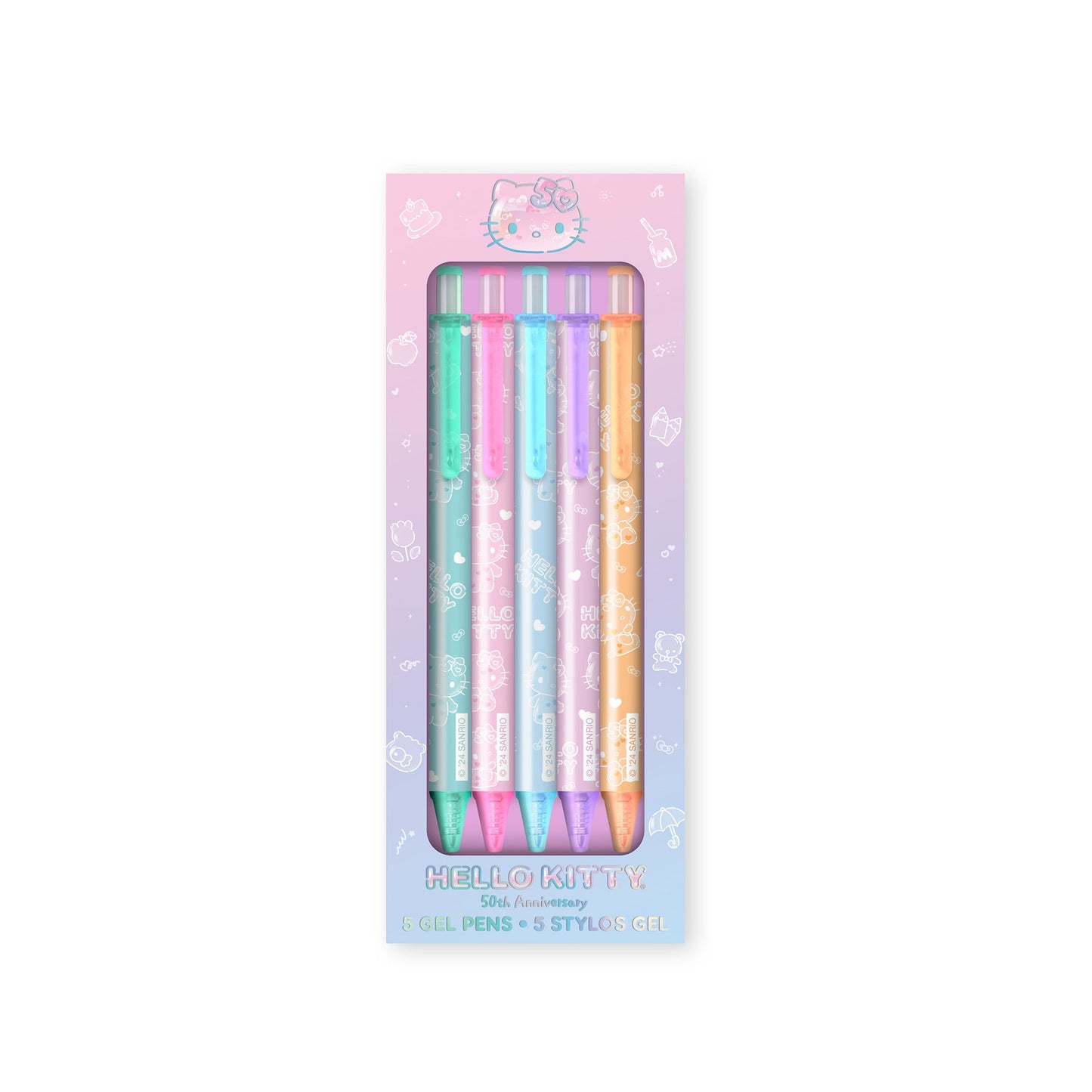 Hello Kitty x Studio Oh! 50th Anniversary 5-pc Gel Pens Set