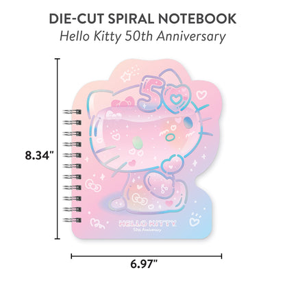 Hello Kitty x Studio Oh! 50th Anniversary Die-Cut Spiral Notebook