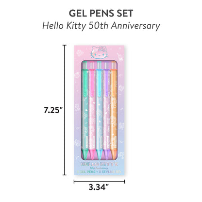 Hello Kitty x Studio Oh! 50th Anniversary 5-pc Gel Pens Set