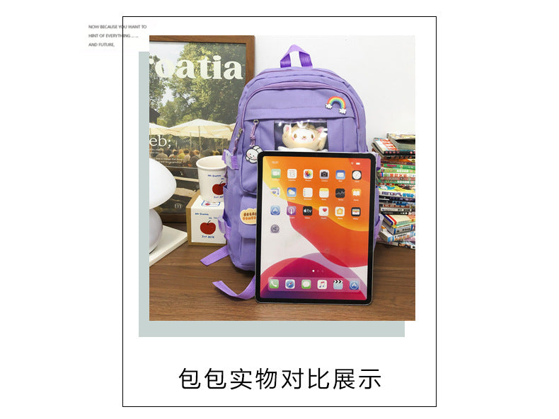 Hot Selling Backpack for Girls Korean Style Cute Japanese Style Campus Student School Bag Casual Large Capacity Laptop Backpack