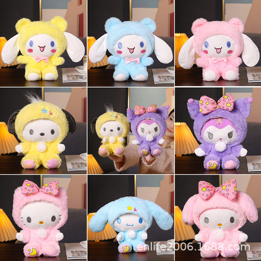 Sanrio Kuromi My Melody Plush Toy Cinnamoroll Stuffed Animal Doll Birthday Gift for Boys and Girls Christmas