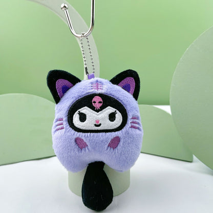 💕New Sanrio plush doll toy keychain pendant gift for girls