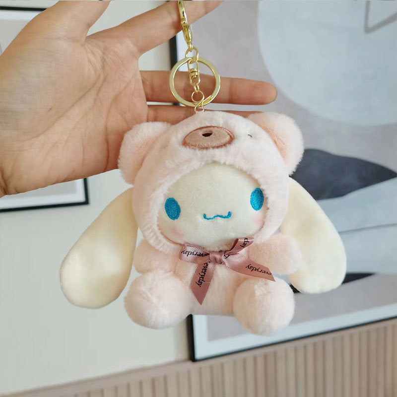 🧸Sanrio keychain pendant cute doll gift bag accessories plush doll toy doll wholesale