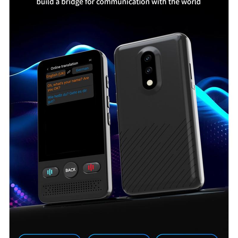 AI Language Translator Device T21 |   138 Languages, Real-Time Voice & Photo Translation |   Offline Mode & Touchscreen |   Perfect for Travel & Business & Work Translation Traductor
