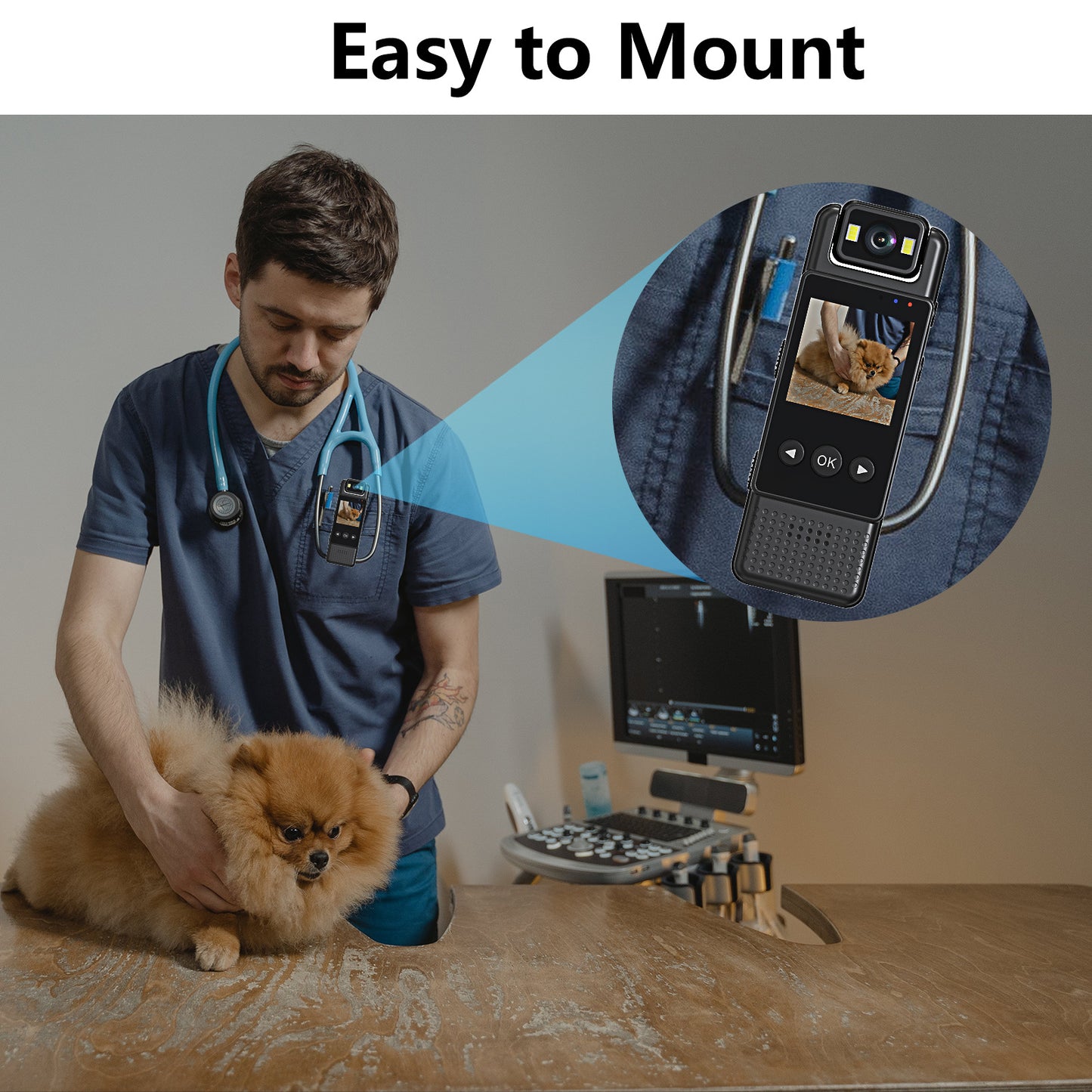 L12 Direct-to-HD Camera DV Video Recording & Audio Capture Conference & Sports Event Recording On-Duty Body Camera Night Vision Back Clip & Handheld