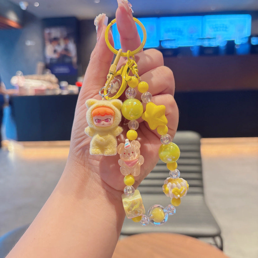 Quirky Cute Labubu Hot-Selling Adorable Phone Chain Keychain Bag Pendant Accessory Holiday Gift