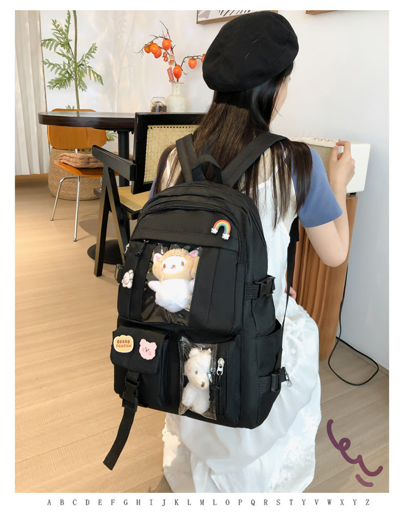 Hot Selling Backpack for Girls Korean Style Cute Japanese Style Campus Student School Bag Casual Large Capacity Laptop Backpack