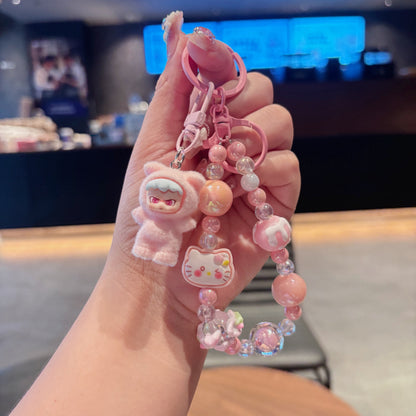 Quirky Cute Labubu Hot-Selling Adorable Phone Chain Keychain Bag Pendant Accessory Holiday Gift