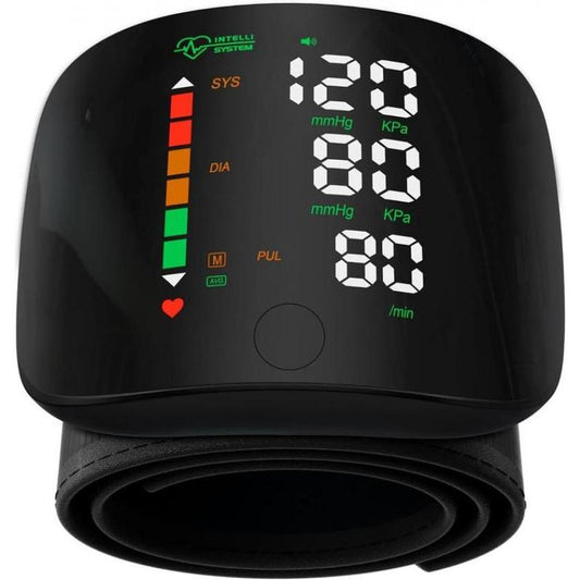 Wrist Blood Pressure Monitor, Rechargeable Monitors for Home Use with Digital Large Display, Voice Broadcast, Blood Pressure Machine, Carrying Case
