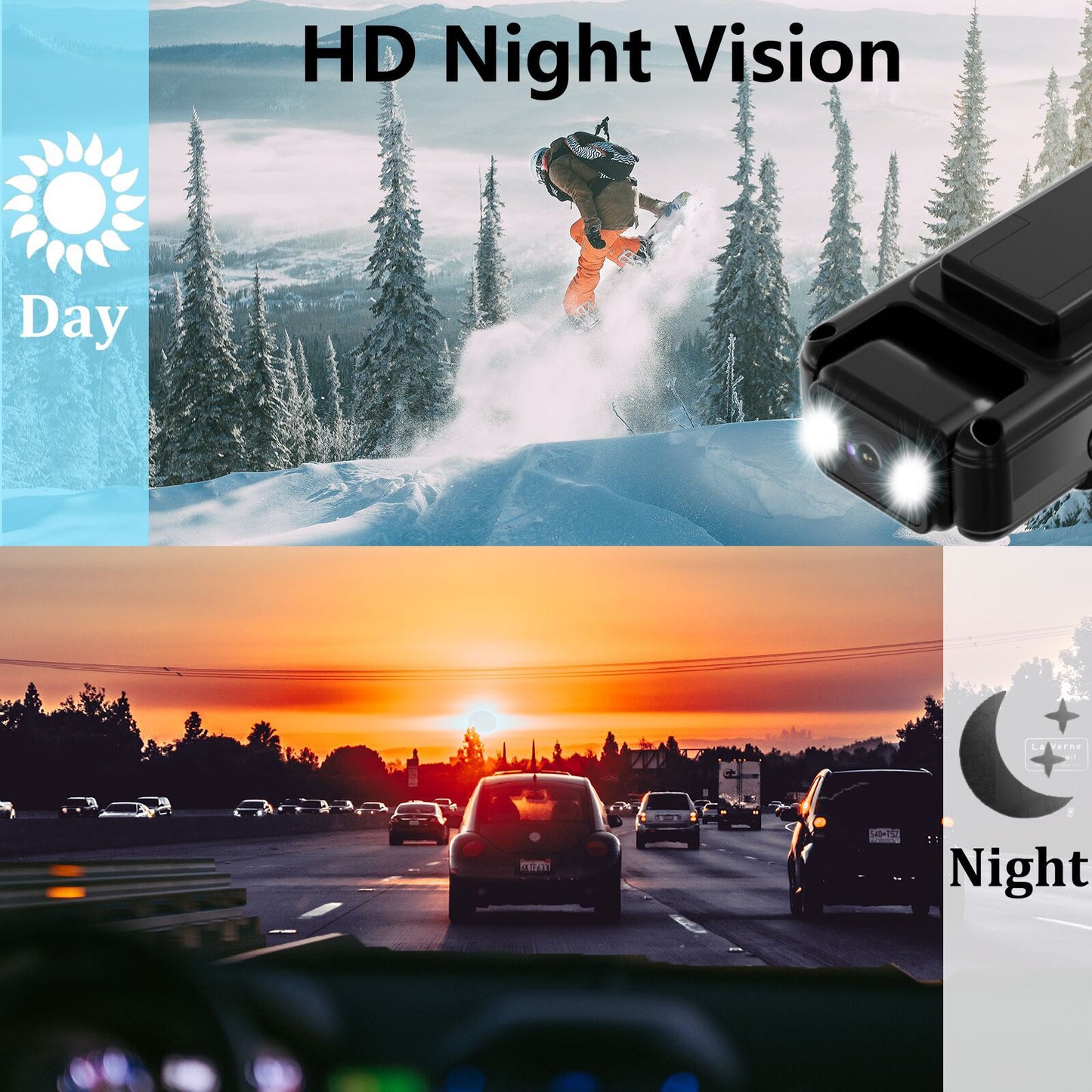 L12 Direct-to-HD Camera DV Video Recording & Audio Capture Conference & Sports Event Recording On-Duty Body Camera Night Vision Back Clip & Handheld