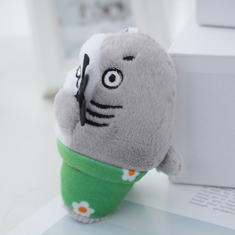 Shark Bee Plush Doll Shark Fork Small Decoration Toy Bag Decoration Plush Doll Funny Plush Toy