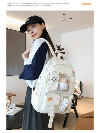 Hot Selling Backpack for Girls Korean Style Cute Japanese Style Campus Student School Bag Casual Large Capacity Laptop Backpack