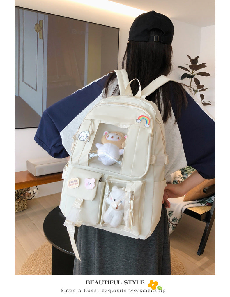 Hot Selling Backpack for Girls Korean Style Cute Japanese Style Campus Student School Bag Casual Large Capacity Laptop Backpack