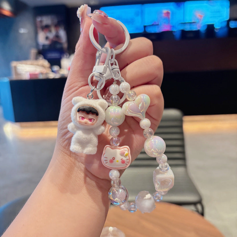 Quirky Cute Labubu Hot-Selling Adorable Phone Chain Keychain Bag Pendant Accessory Holiday Gift