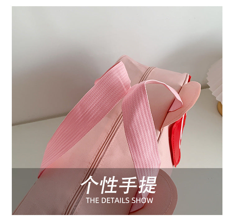 Fashion Cat Large Capacity Student Travel Bag Waterproof Large Capacity Cute Girl KT Luggage Bag Female Handbag