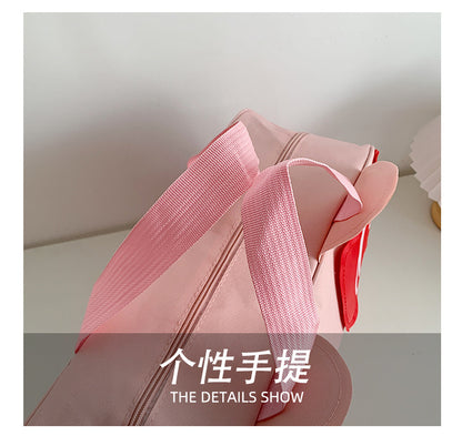 Fashion Cat Large Capacity Student Travel Bag Waterproof Large Capacity Cute Girl KT Luggage Bag Female Handbag