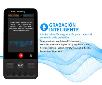 AI Language Translator Device T21 |   138 Languages, Real-Time Voice & Photo Translation |   Offline Mode & Touchscreen |   Perfect for Travel & Business & Work Translation Traductor