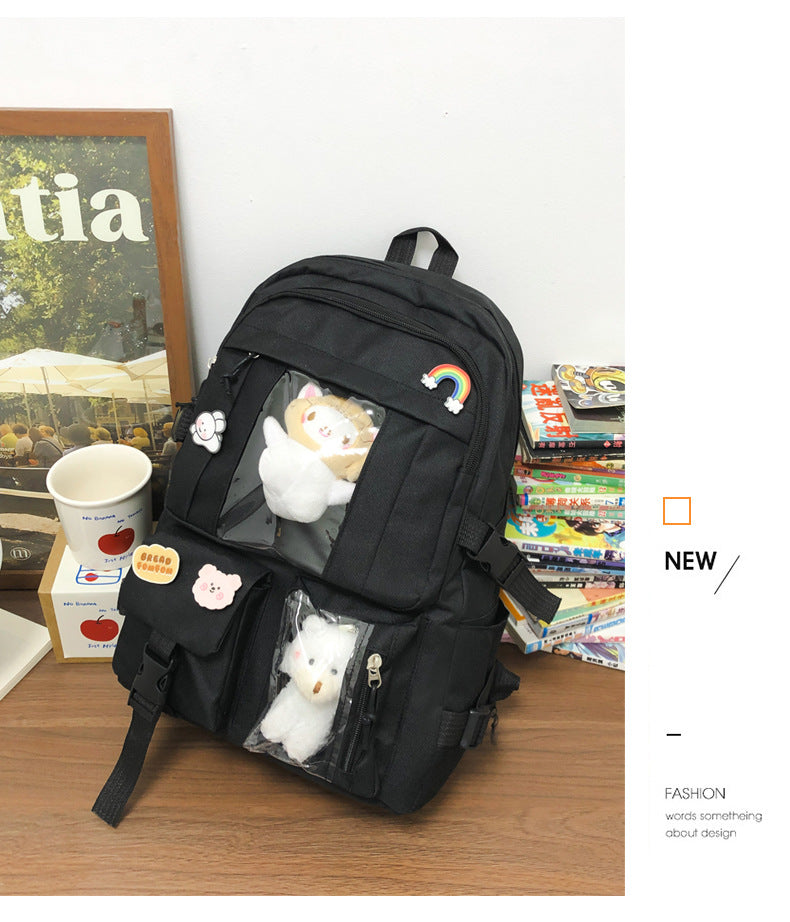 Hot Selling Backpack for Girls Korean Style Cute Japanese Style Campus Student School Bag Casual Large Capacity Laptop Backpack