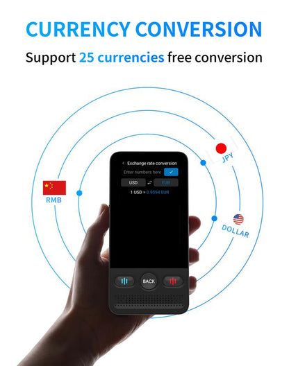 AI Language Translator Device T21 |   138 Languages, Real-Time Voice & Photo Translation |   Offline Mode & Touchscreen |   Perfect for Travel & Business & Work Translation Traductor
