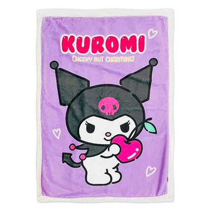 Kuromi Fleece Throw Blanket