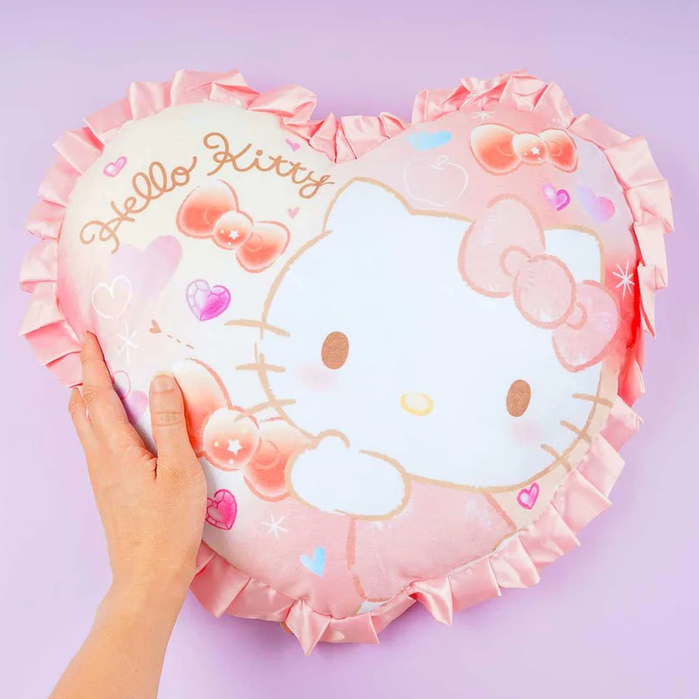 Sanrio Characters Heart Ruffle Cushion