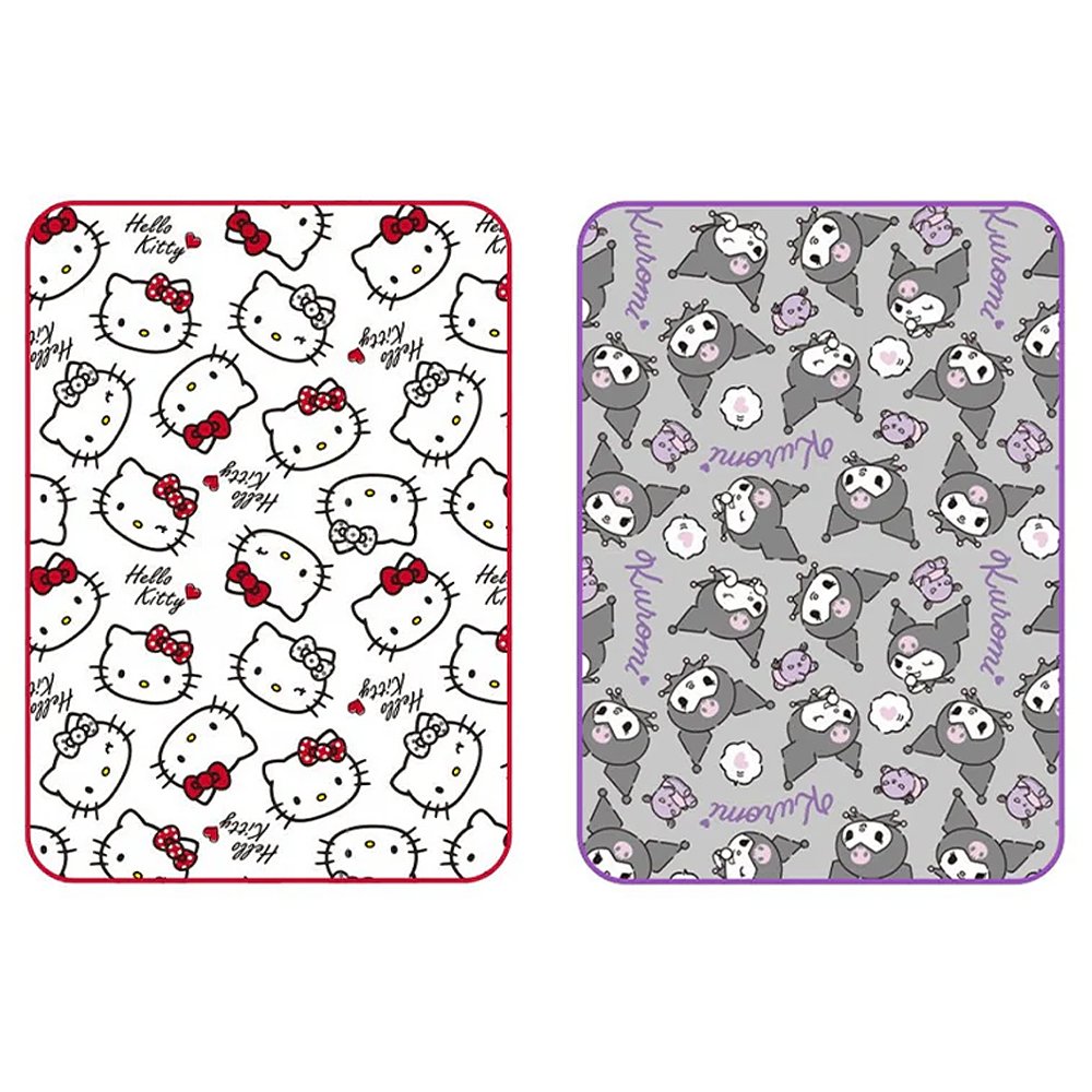 Sanrio Characters Face Pattern Throw Blanket